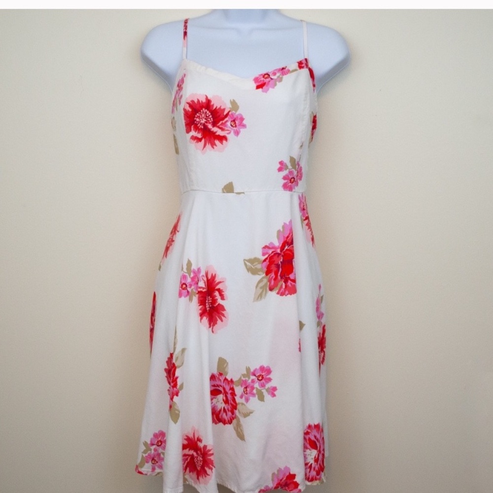 White Floral Cami Dress